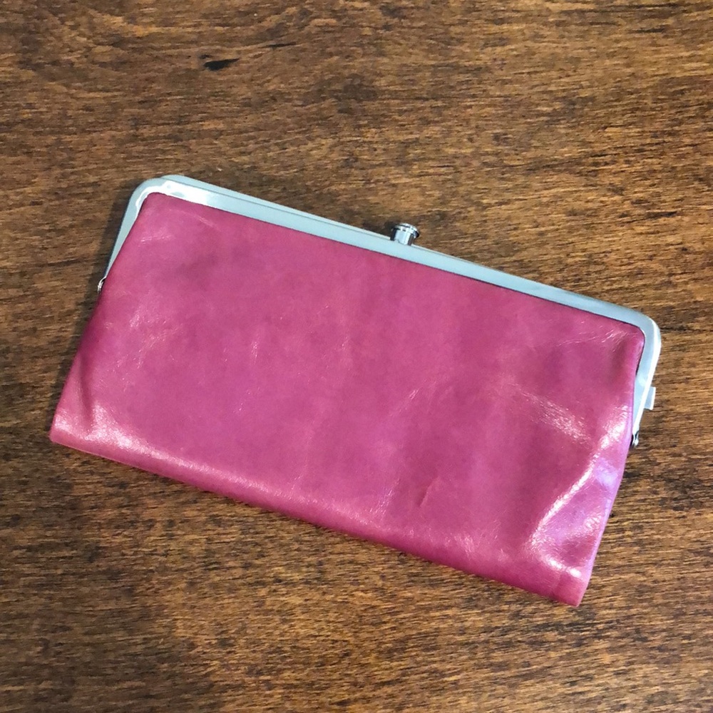 HOBO Clutch Wallet in Magenta
